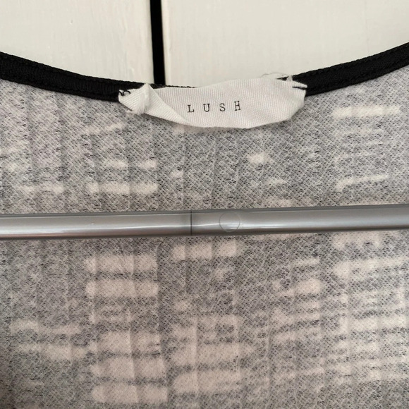 Lush Dress in size XS black and white and cream colors super soft tank Dress - Picture 2 of 8